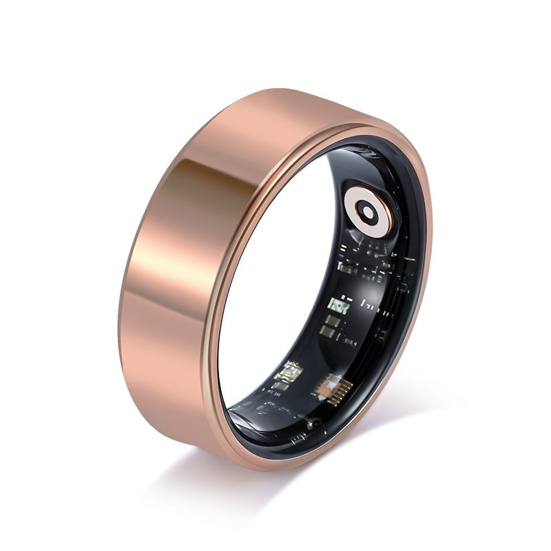 Health Smart Titanium Steel Ring Waterproof Blood Pressure Oxygen Sleep Movement Tracking Multi-Function Ring High-Tech Pair Ring - Emete store