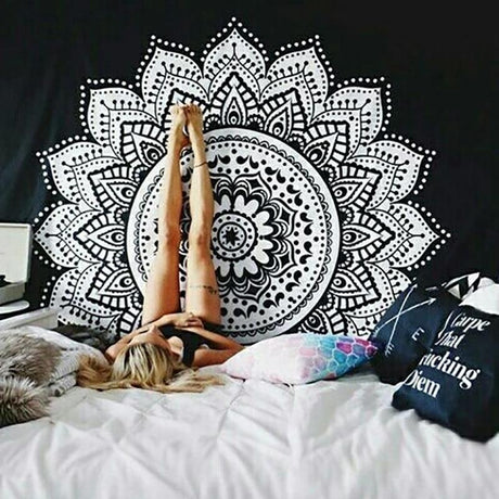 Best Online Shop in Australia - Boho Lotus Mandala Tapestry - Emete store