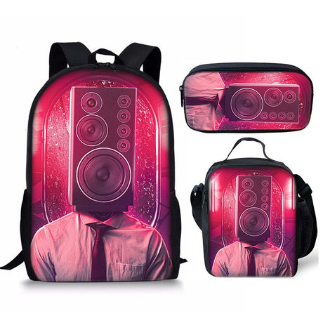 Best Online Shop in Australia - 3PC Skibidi Toilet Man Bag - Emete store