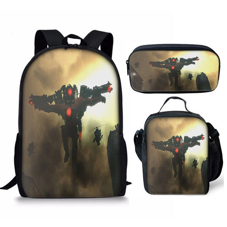 Best Online Shop in Australia - 3PC Skibidi Toilet Man Bag - Emete store