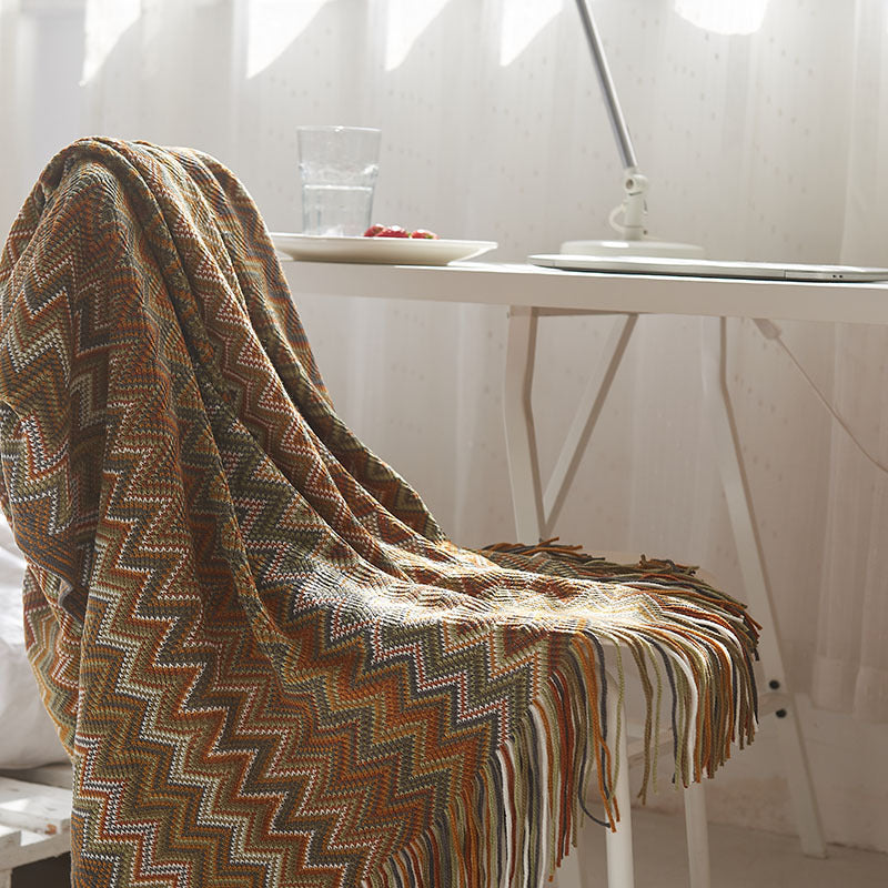 Best Online Shop in Australia - Bohemian knitted sofa blanket - Emete store
