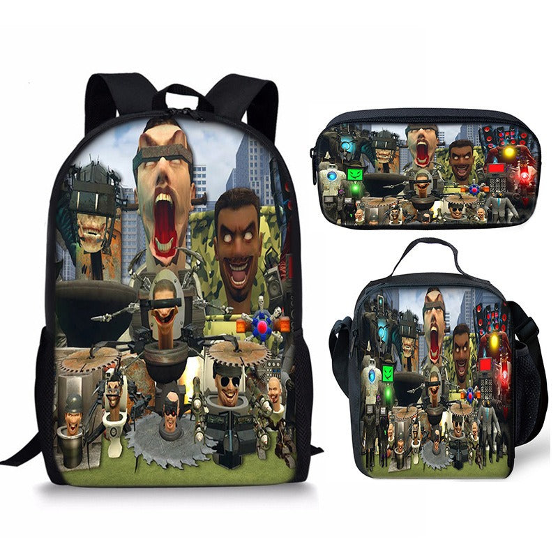 Best Online Shop in Australia - 3PC Skibidi Toilet Man Bag - Emete store