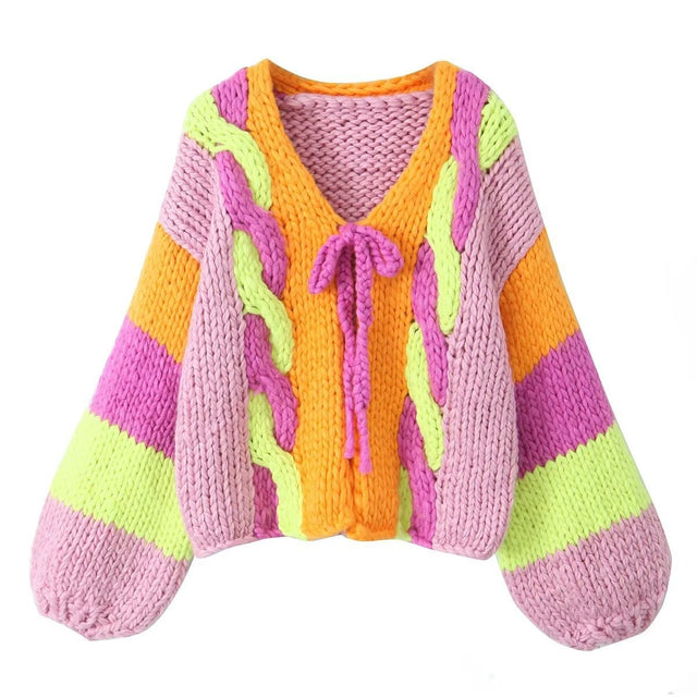 Best Online Shop in Australia - Casual Lace-Up Knit Cardigan - Emete store