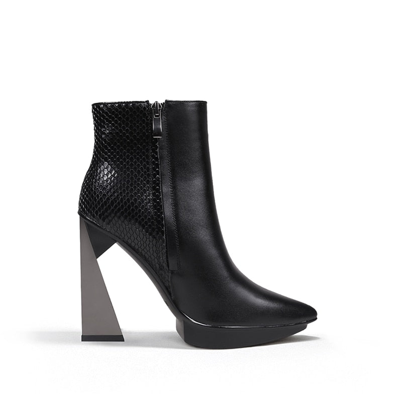 Best Online Shop in Australia - Women’s Leather Pointed Boots - Emete store