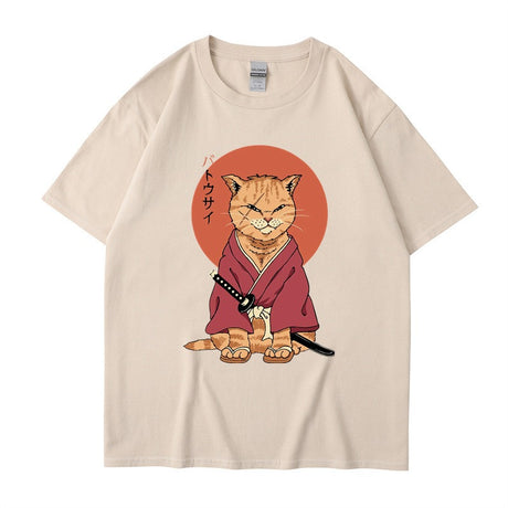 Best Online Shop in Australia - Cute ninja cat T-Shirt, summer style - Emete store