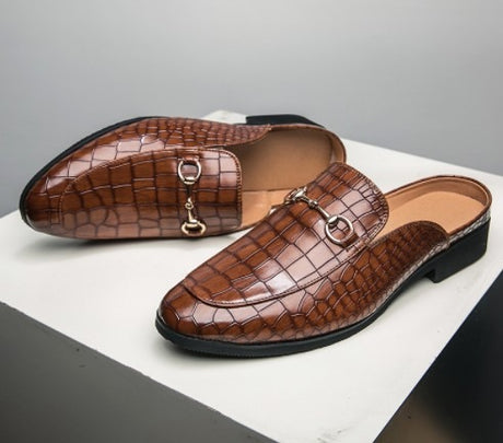 Best Online Shop in Australia - Men's Square Toe Leather Loafers - Emete store