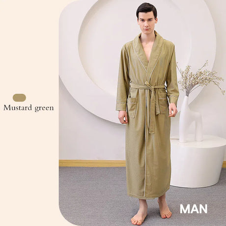 Best Online Shop in Australia - Couples Satin Bathrobe Quick Dry - Emete store