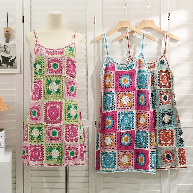 Best Online Shop in Australia - Sleeveless Crochet Beach Dress - Emete store