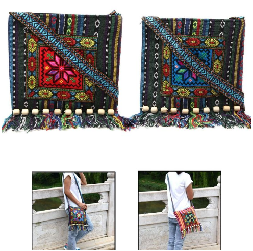 Best Online Shop in Australia - Vintage Boho Embroidered Tote - Emete store