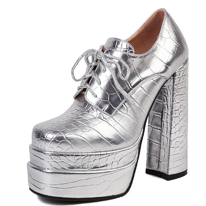 Best Online Shop in Australia - Women Square Toe High Pumps - Emete store