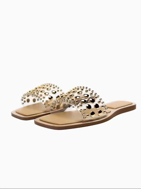 Best Online Shop in Australia - Square Toe Transparent Sandals - Emete store