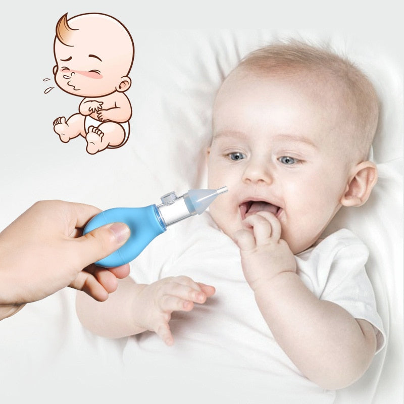 Infant silicone nasal aspirator pump type neonatal cold nasal mucus cleaner eprolo