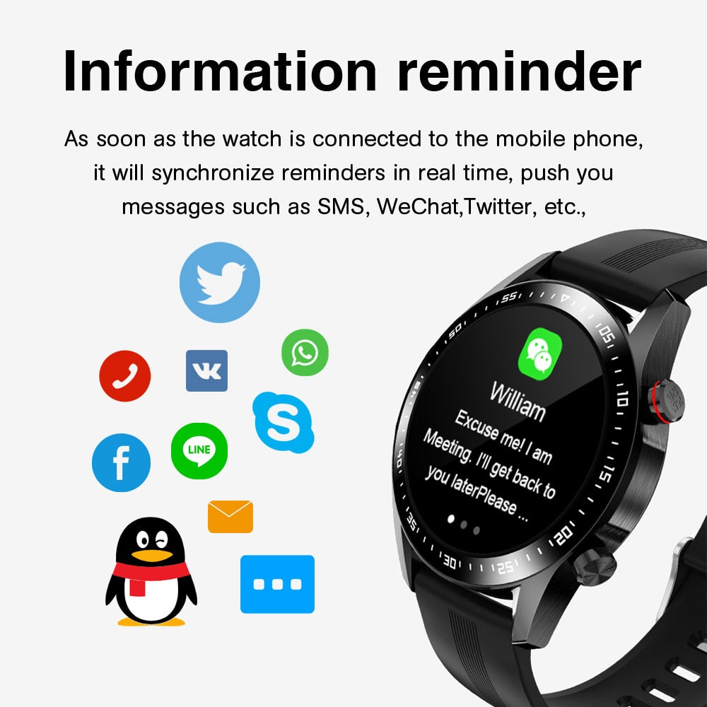 E1-2 Smart Watch Men Bluetooth Call Custom Dial Full Touch Screen Waterproof Smartwatch For Android IOS Sports Fitness Tracker - Emete store