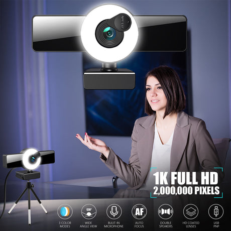 Best Online Shop in Australia - 4K Autofocus HD Webcam w/ Fill Light - Emete store