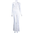 Best Online Shop in Australia - Sleeveless Hollow Lace Jumpsuit - Emete store