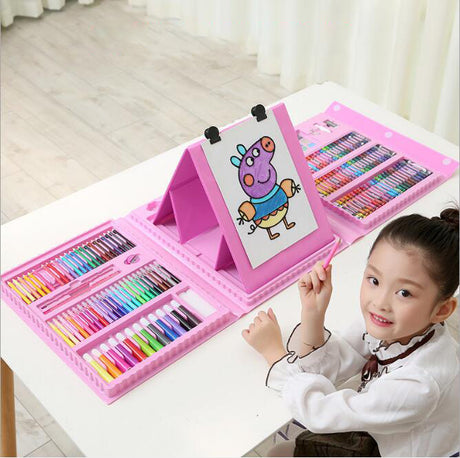 Best Online Shop in Australia - 208-Piece Kids Art Set w/ Easel - Emete store