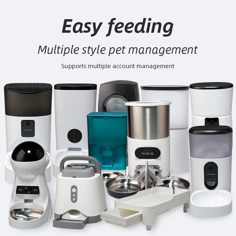 Wifi Smart APP Pet Feeder Household use Microchip Dog Automatic Pet Feeder Automatic Pet Feeder - Emete store