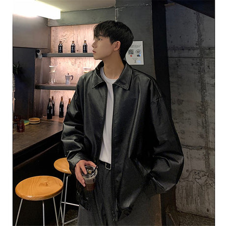 Best Online Shop in Australia - Men’s autumn leather jacket – retro cool - Emete store