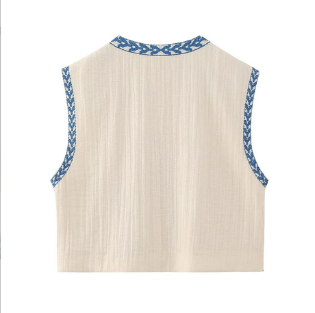 Best Online Shop in Australia - Summer Embroidered Open Top - Emete store