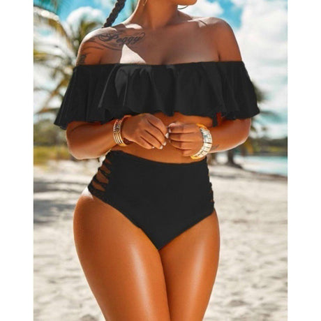 Best Online Shop in Australia - Summer Split Off-Shoulder Bikini - Emete store