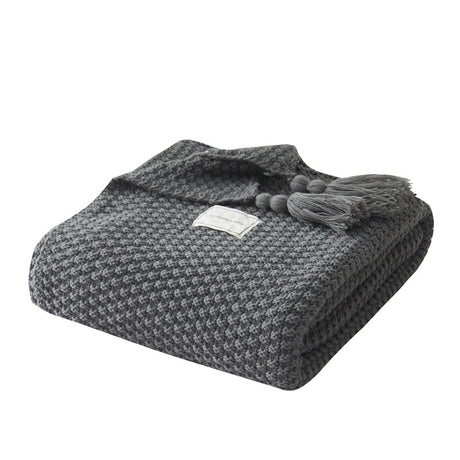 Best Online Shop in Australia - Cozy Tassel Wool Knitted Blanket - Emete store