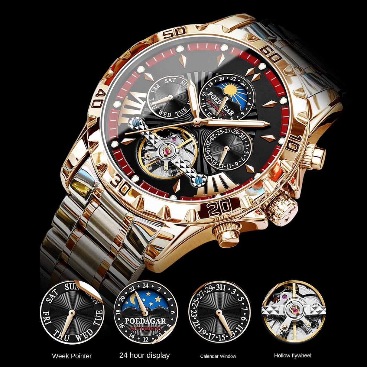 Swiss Brand Waterproof Automatic Mechanical Watch for Men - Emete store