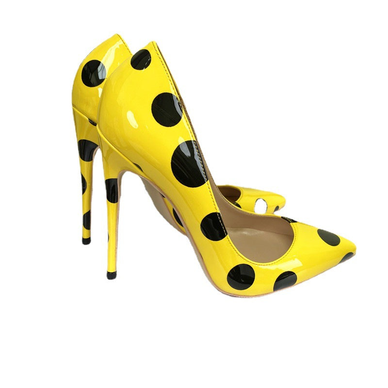 Best Online Shop in Australia - Polka Pointed Toe Stiletto Heels - Emete store