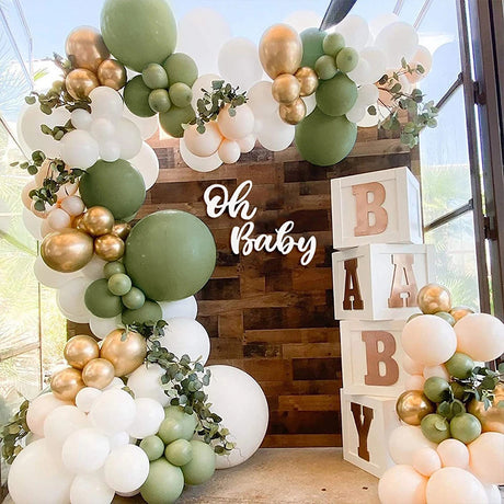 Best Online Shop in Australia - Vintage Olive Green Balloon Set - Emete store