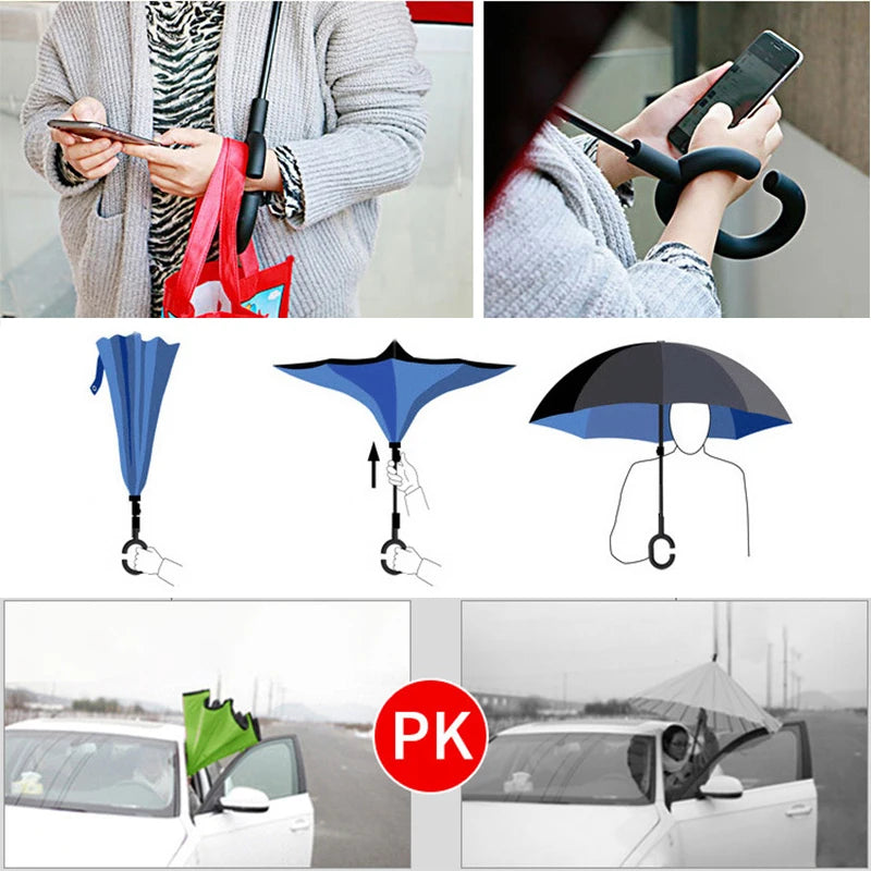 Best Online Shop in Australia - Windproof Reverse Folding Umbrella - Emete store