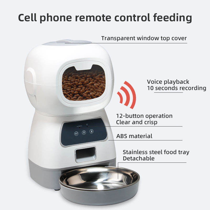 Wifi Smart APP Pet Feeder Household use Microchip Dog Automatic Pet Feeder Automatic Pet Feeder - Emete store