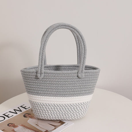 Best Online Shop in Australia - Pink Twist Cotton Thread Bag - Emete store