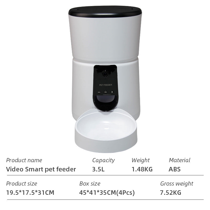 Wifi Smart APP Pet Feeder Household use Microchip Dog Automatic Pet Feeder Automatic Pet Feeder - Emete store
