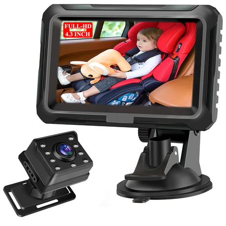 Best Online Shop in Australia - 4.3" HD Car Baby Monitor Mirror - Emete store