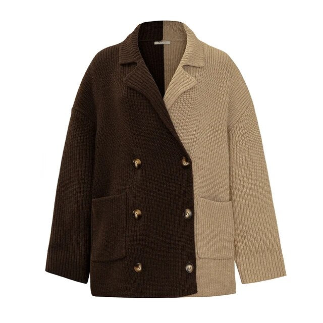 Best Online Shop in Australia - Women’s Colorblock Knit Cardigan - Emete store