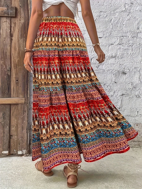Best Online Shop in Australia - Summer printed full print skirt - Emete store