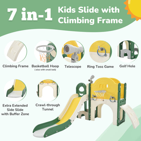 Best Online Shop in Australia - 7-in-1 Kids Slide Spaceship - Emete store