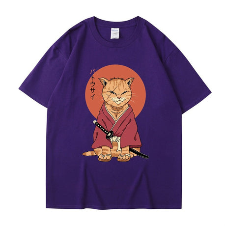 Best Online Shop in Australia - Cute ninja cat T-Shirt, summer style - Emete store