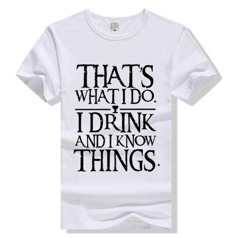 Best Online Shop in Australia - Game of Thrones Tee - I Drink & Know - Emete store