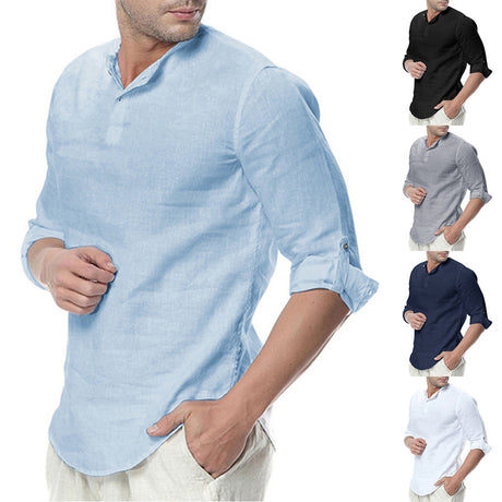 Best Online Shop in Australia - Men's Casual Breathable Solid Shirt - Emete store