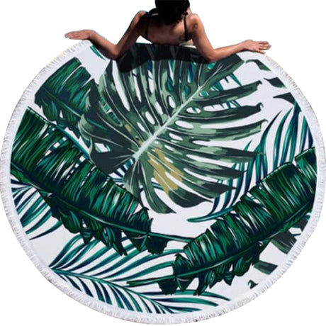 Best Online Shop in Australia - Urijk Tropical Leaf Beach Towel - Emete store