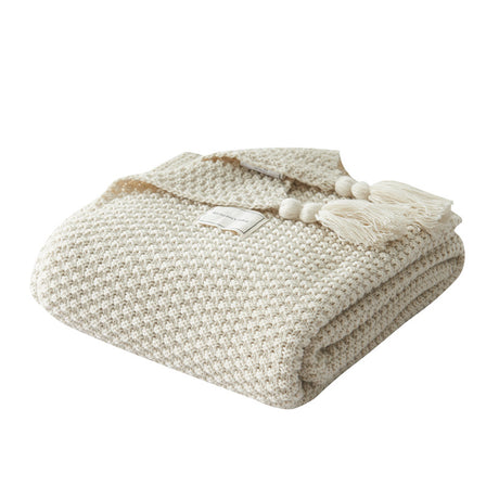 Best Online Shop in Australia - Cozy Tassel Wool Knitted Blanket - Emete store