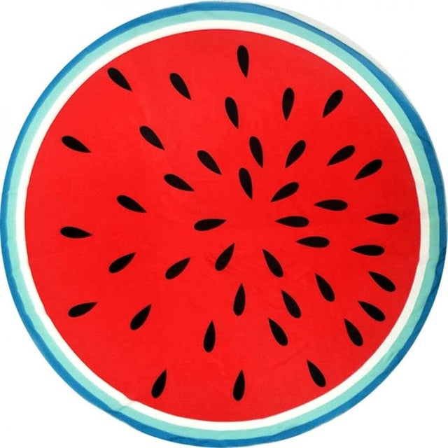 Best Online Shop in Australia - Boho Fruit Print Round Beach Towel - Emete store