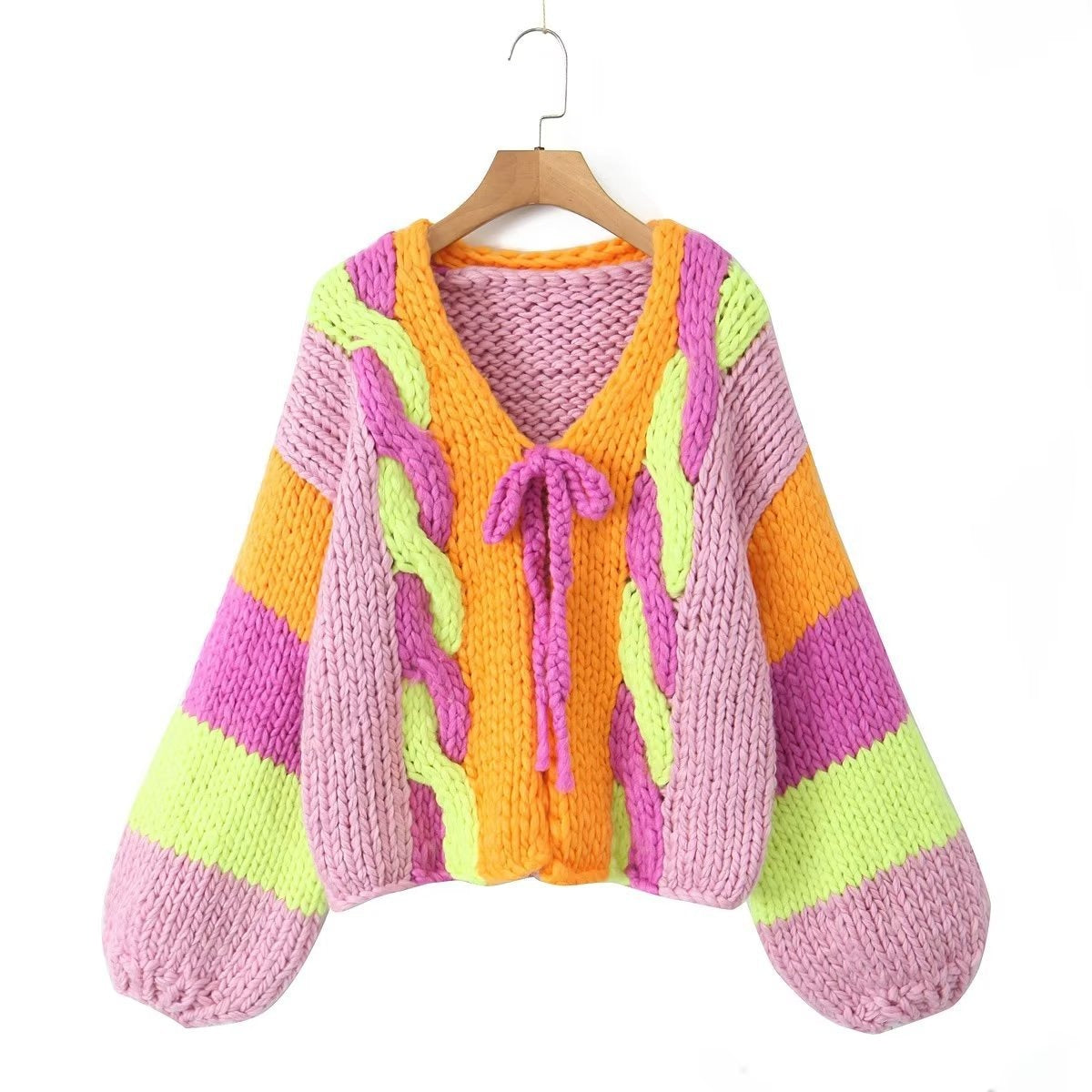 Best Online Shop in Australia - Casual Lace-Up Knit Cardigan - Emete store