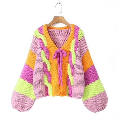 Best Online Shop in Australia - Casual Lace-Up Knit Cardigan - Emete store