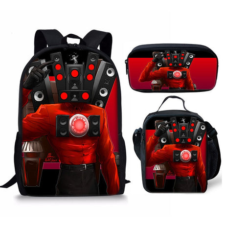 Best Online Shop in Australia - 3PC Skibidi Toilet Man Bag - Emete store