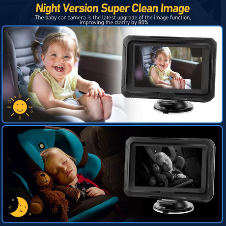 Best Online Shop in Australia - 4.3" HD Car Baby Monitor Mirror - Emete store