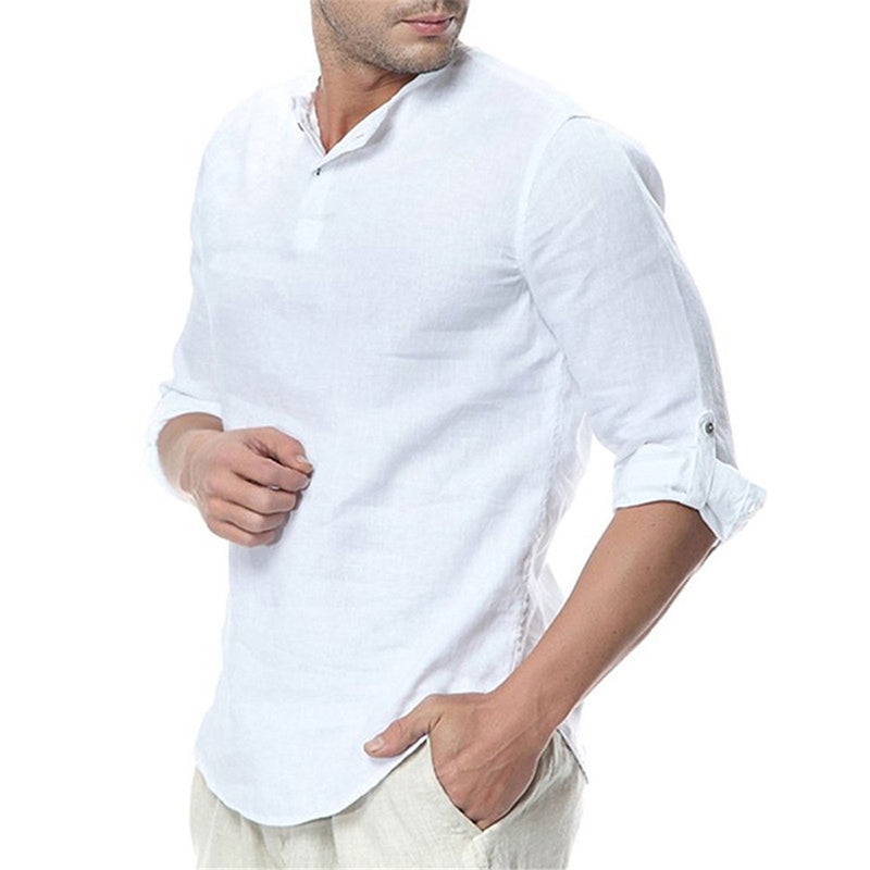 Best Online Shop in Australia - Men's Casual Breathable Solid Shirt - Emete store