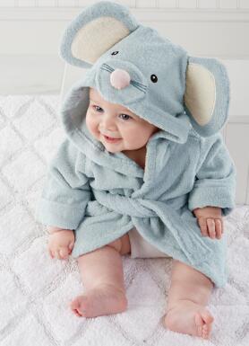 Best Online Shop in Australia - Cartoon Baby Hooded Bathrobe - Emete store