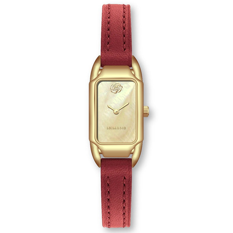 Women's Watch Brand Counter Brand Authentic Fashion Small Square Core Women's Watch Quartz Watch Popular - Emete store