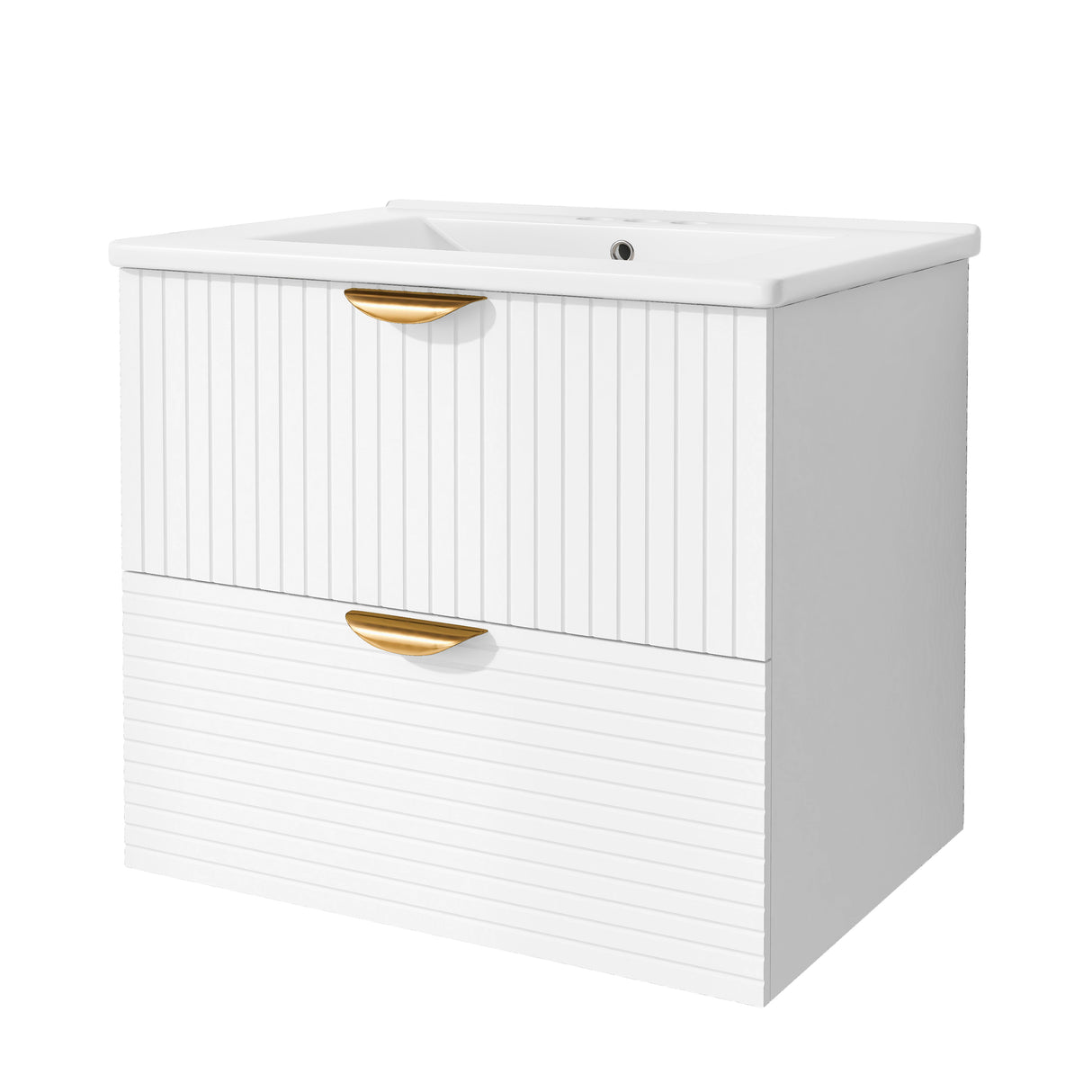 Best Online Shop in Australia - Modern 24" White Bathroom Vanity - Emete store